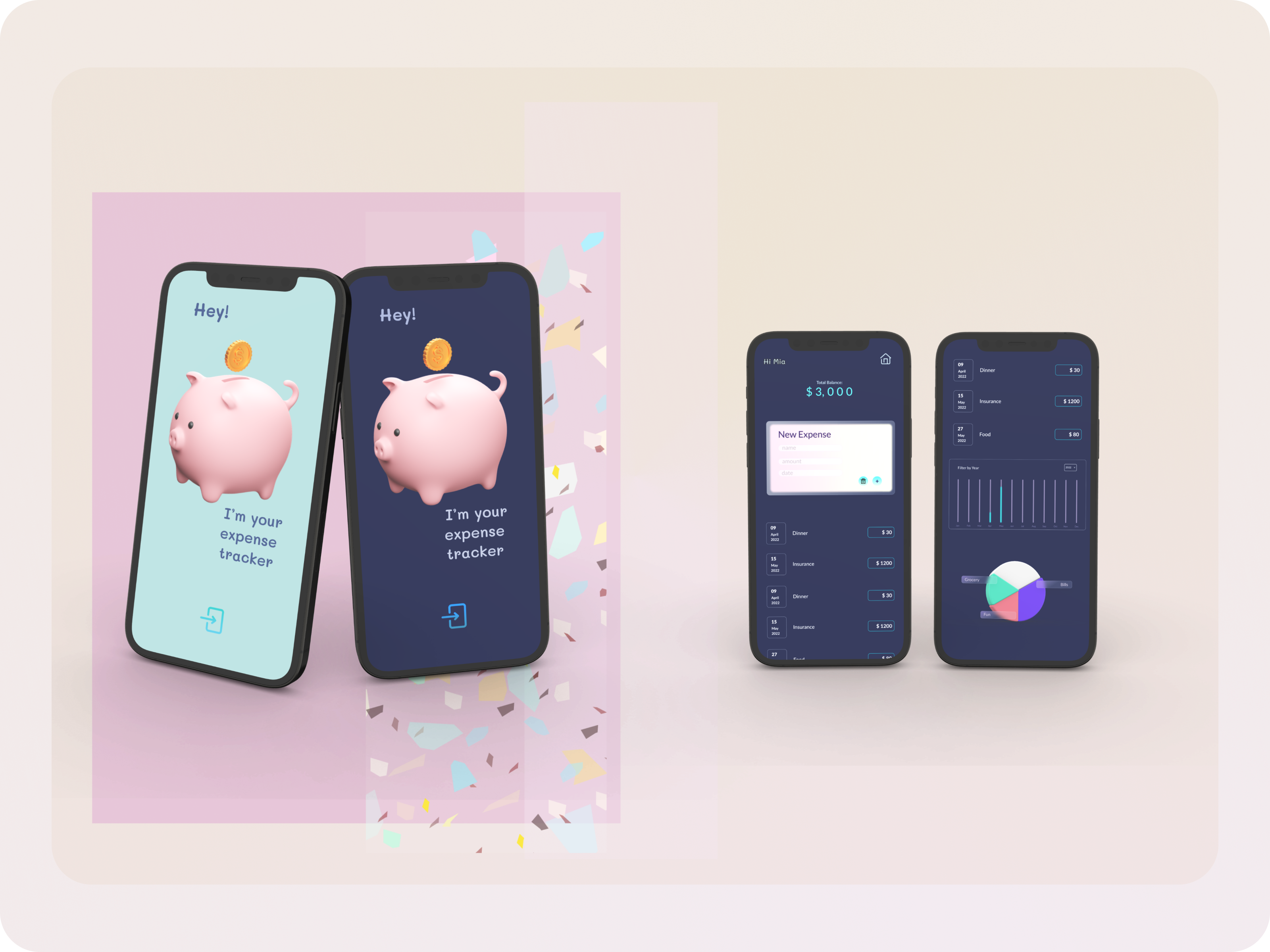 expense tracker concept code